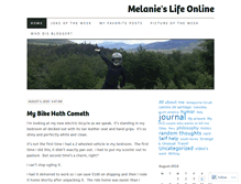 Tablet Screenshot of melanieslifeonline.com